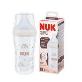 Nuk Biberon Perfect Match Bianco 3+M 260ml