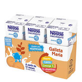 Nestlé Growth Milk 1+ Biscuits 3x180ml