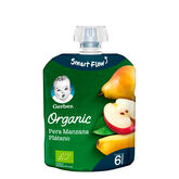 Gerber Organic Pera Manzana y Plátano 90g 