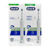 Oral-B Professional Clean 1 Elektrische Zahnbürste Duplo Pack