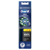 Oral-B Pro Cross Action Black  Refill 6 Units