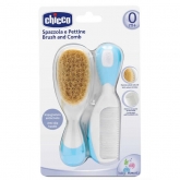 Chicco Brush and Comb Natural Hair Blue 0m+