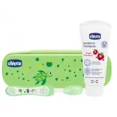 Chicco Oral Green 12m+ Set 2 Pieces Chicco Oral Green 12m+ Set 2 Pieces