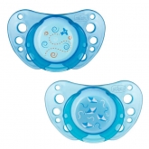 Chicco Physio Air Rubber Pacifier Blue 0-6m 2 Units