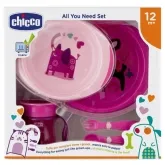 Chicco All You Need 12m+ Pink Set 5 Pieces Chicco All You Need 12m+ Pink Set 5 Pieces
