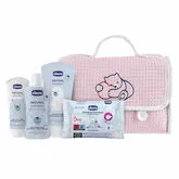 Chicco Pink Pique Bag Set 5 Pieces Chicco Pink Pique Bag Set 5 Pieces