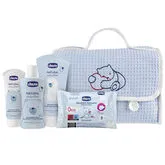 Chicco Pique Bag Blue Set 4 Pieces Chicco Pique Bag Blue Set 4 Pieces