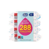 Chicco Wipes 4 X 72 Units Chicco Wipes 4 X 72 Units