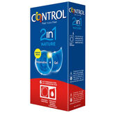 Control Duo Nature 2en1 Preservativo+Gel 6 Unidades 