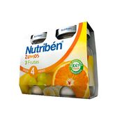 Nutribén Zumos 3 Frutas 2x130ml 