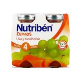 Nutribén Zumos Uva y Zanahorias 2x130ml  
