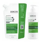 Vichy Dercos Anti-Dandruff Greasy Shampoo 400ml + Refill 500ml Vichy Dercos Anti-Dandruff Greasy Shampoo 400ml + Refill 500ml