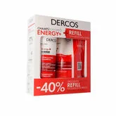 Vichy Dercos Energy+ Stimulating Anti-Hair Loss Shampoo 400ml + Refill 400ml