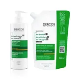 Vichy Dercos Anti-Dandruff Shampoo For Dry Hair 390ml Set of 2 Pieces Vichy Dercos Anti-Dandruff Shampoo For Dry Hair 390ml Set of 2 Pieces