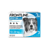 Frontline Spot On Chiens 10-20Kg 3 Pipettes 