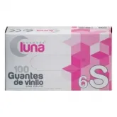 Guantes Luna Vinyl Gloves Size S 100 Units