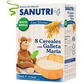 Lactalis Nutrición Infantil Sanutri 8 Cereales Galleta María Bífidus