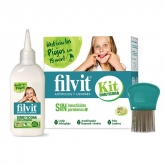 Filvit Dimeticona Anti Poux Lotion 125ml Coffret 3 Produits 