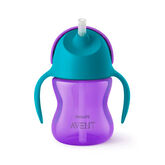 Avent Cup With Straw And Handles Purple 200ml +9 Months 1U