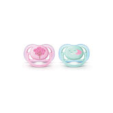 Avent 2 Ultra Air Silicone Pacifiers 0-6 Months