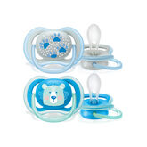 Avent Ultra Soft Soother 0-6 Months Baby Boy 2U