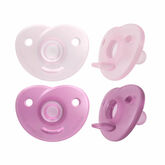Avent Soothies Soothers 100% Silicone 0-6 Months Girl 2U