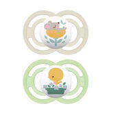 Mam Perfect +6M Silicone Pacifier Yellow/Green 2 Units