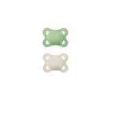 Mam Original Silicone Pacifier 2-6 Months Green/Beige 2 Units
