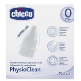 Chicco Physioclean Recharges Aspirateur Nasal Soft And Easy 0M+ 10 Units