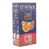 Control Duo Finissimo 2en1 Préservatifs + Gel 6 Unités