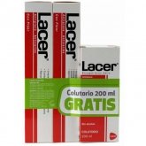 Lacer Duplo Pasta Dentífrica Antiplaca-Anticaries 125ml + Colutorio 200ml 