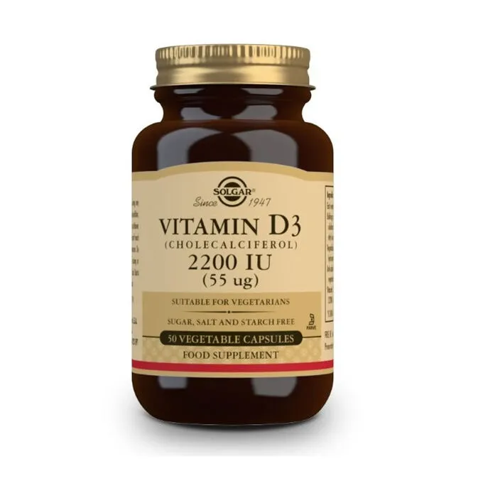 Solgar Vitamin D3 2200 Iu (55 Mcg) 50 Capsules