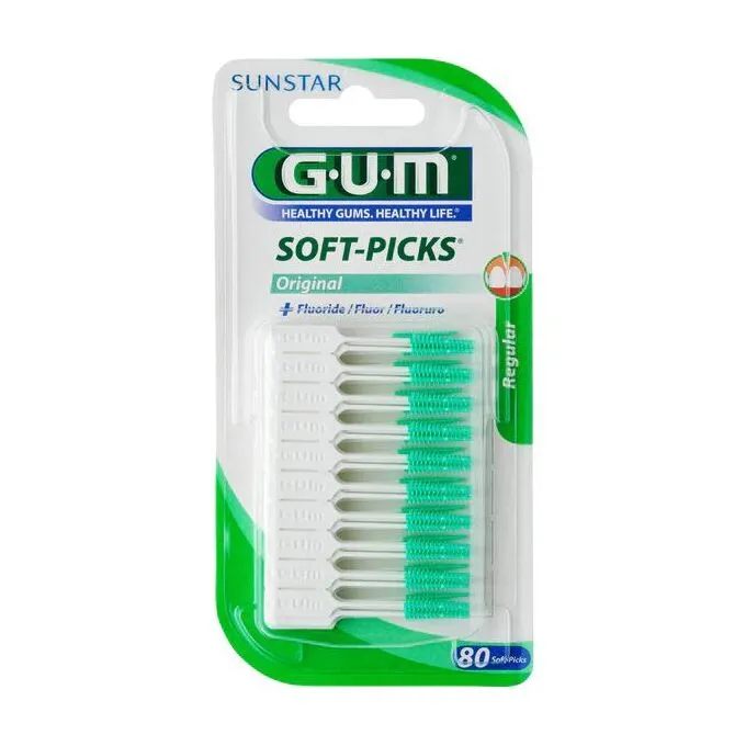 GUM Sunstar  Soft-Picks Original With Regular Fluoride 80 Units