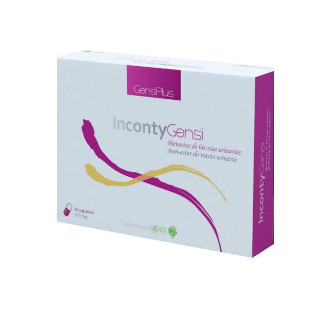 INCONTYGENSI Complemento alimenticio elaborado a base de GABA, especies vegetales, Aceite de pescado rico en Omega , Rutina y Vitaminas. Bienestar de las vías urinarias.Producto Patentado. (0701197289277)