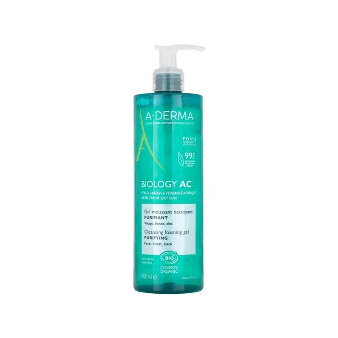 A-Derma Light Purifying Cleansing Gel Biology Ac 400Ml