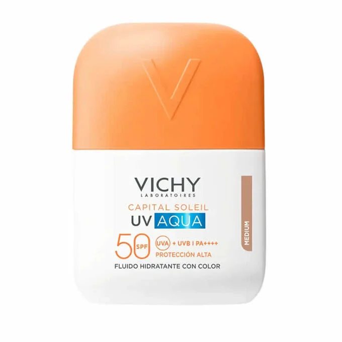 Vichy Light Capital Soleil Uv Aqua Hydrating Fluid Tinted Spf50+ 50Ml Medium