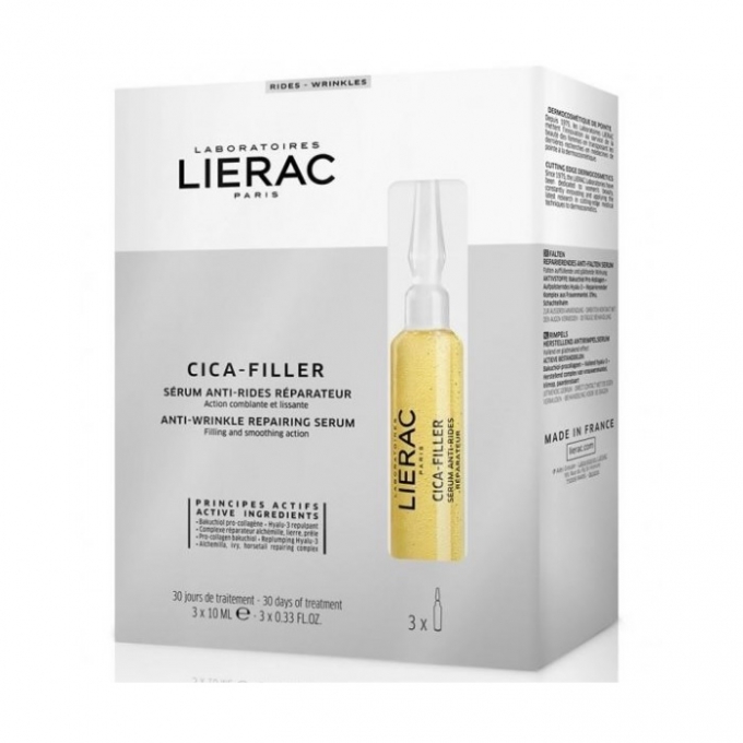 Lierac Cica Filler Anti Wrinkle Repairing Serum 3x10ml Beautytheshop クリーム 化粧品 オンラインショップ
