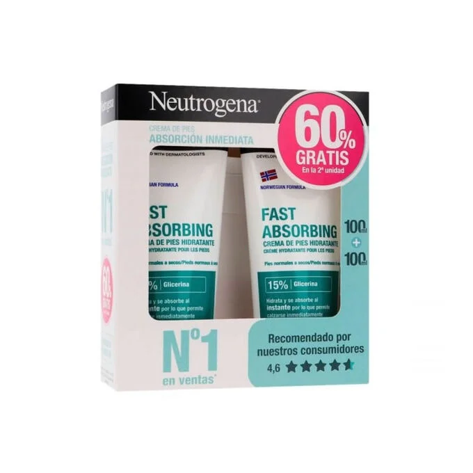 NEUTROGENA  Immediate Absorption Foot Cream 2x100ml