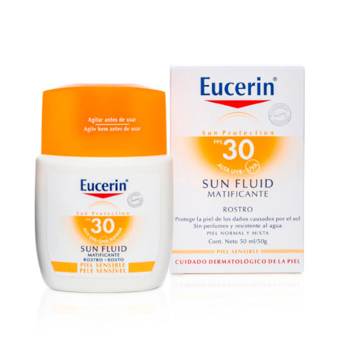 Eucerin флюид sun protection