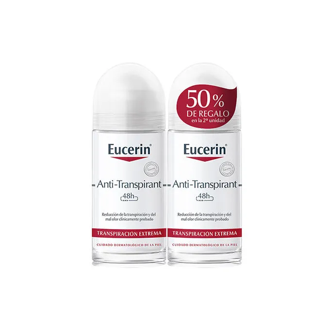 EUCERIN  Anti-Transpirant Deodorant Roll-On 2x50ml