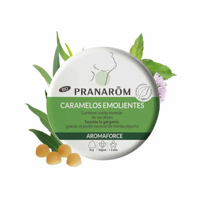 Pranarom Organic Soothing Lozenges Mint & Eucalyptus 45g