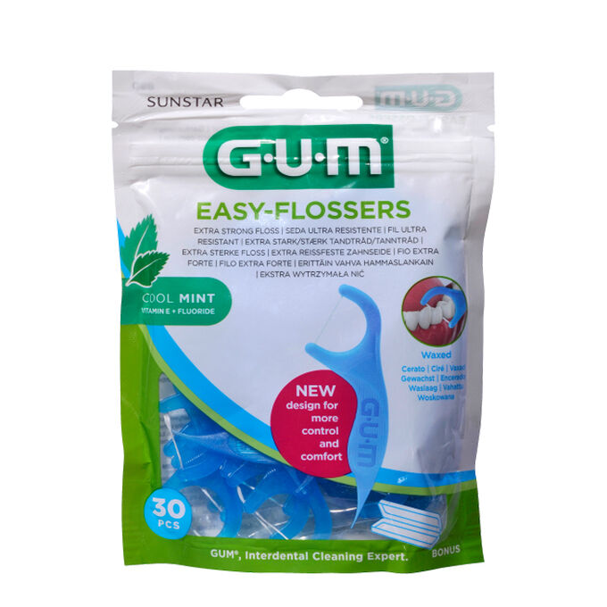 Gum Sunstar Easy Flossers Cool Mint VitE Fluor 30 Units ニッチな香水 ヨーロッパ