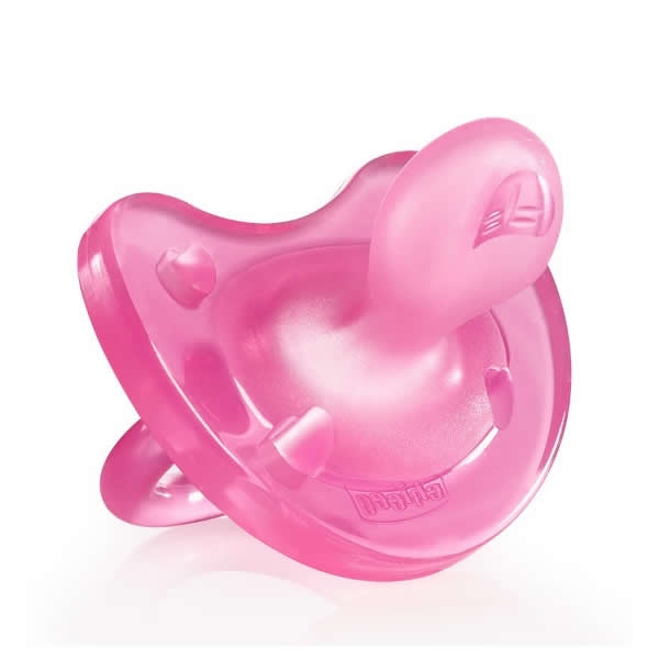 Chicco Physio Air chupete de látex anatómico rosa +0M 2 uds