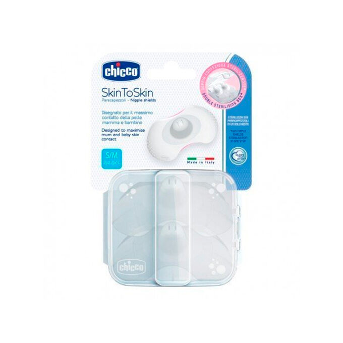 UK Seller Chicco Chicco Nipple Shields Skin To Skin Silicone Size ML X3 Packs 