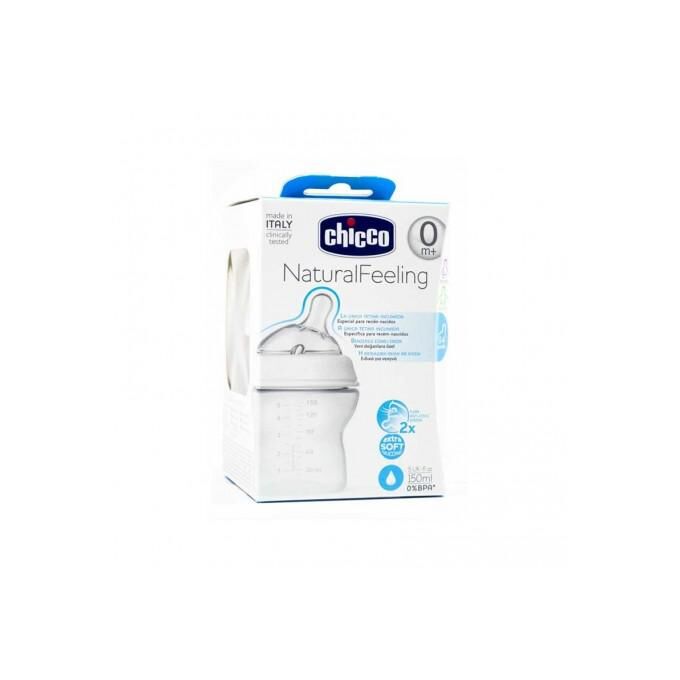 Chicco  Natural Feeling Pink baby bottle 0m+ 150 ml