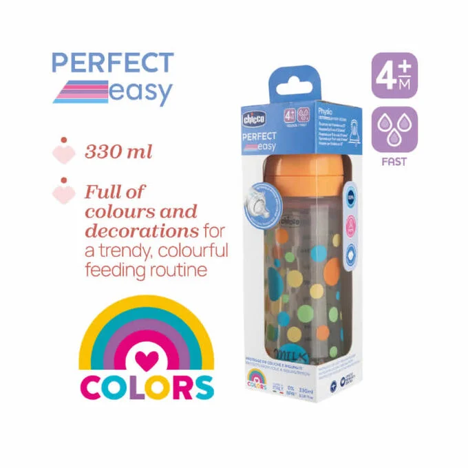 Chicco Perfect Easy Colors Bottle 4m+ 330ml