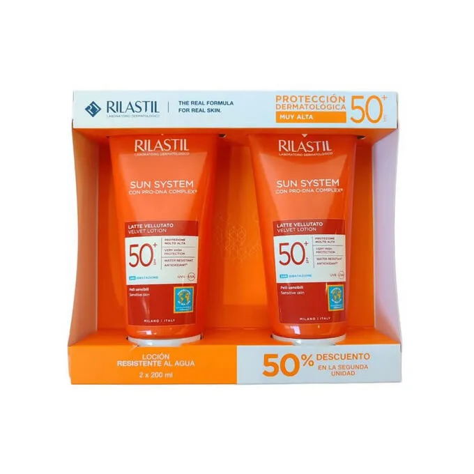 Rilastil Cream Sun System Velvet Lotion Spf50+ 2X200ml