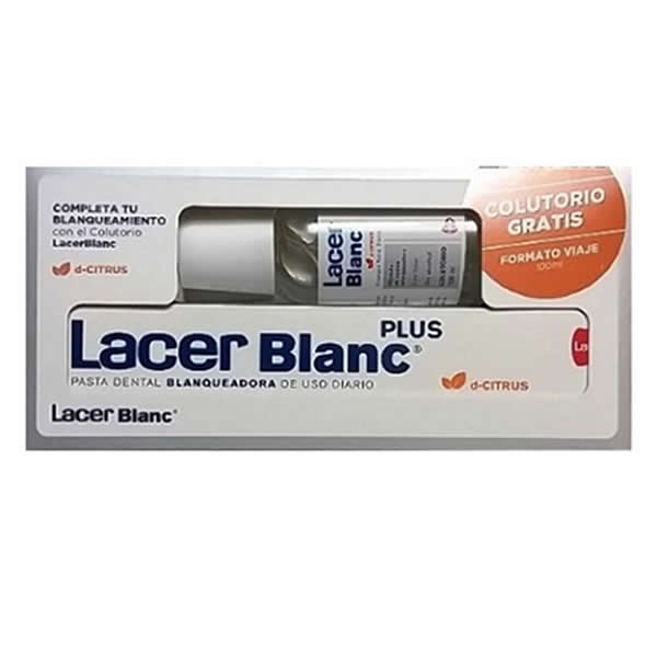 Lacer Blanc Plus Whitening Toothpaste D-Citrus 125ml + Mouthwash 100ml, Luxury Perfume - Niche Perfume Shop