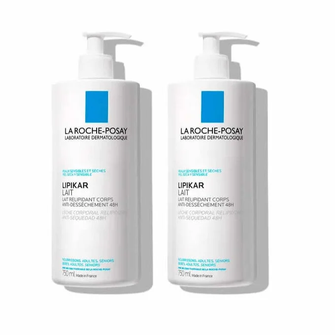 La Roche Posay Lipikar Relipidizing Body Milk 2x750ml