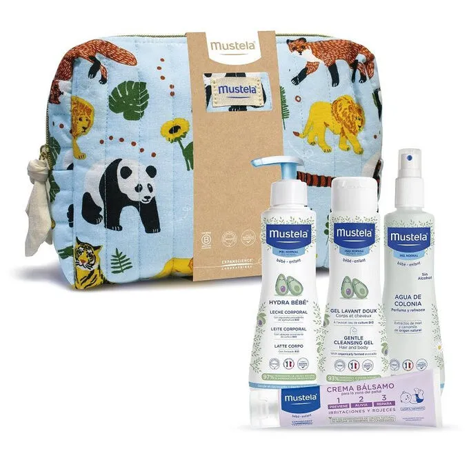 Mustela Jungle Baby Toilet Bag Set Pieces Niche Perfumes